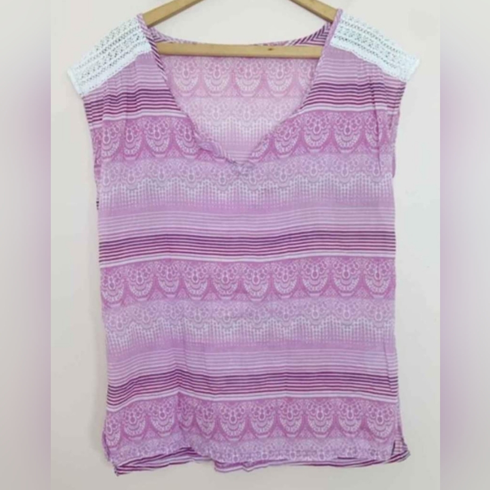 PrAna Cotton and Silk Blend Top, Brand-New with Tags, Size L